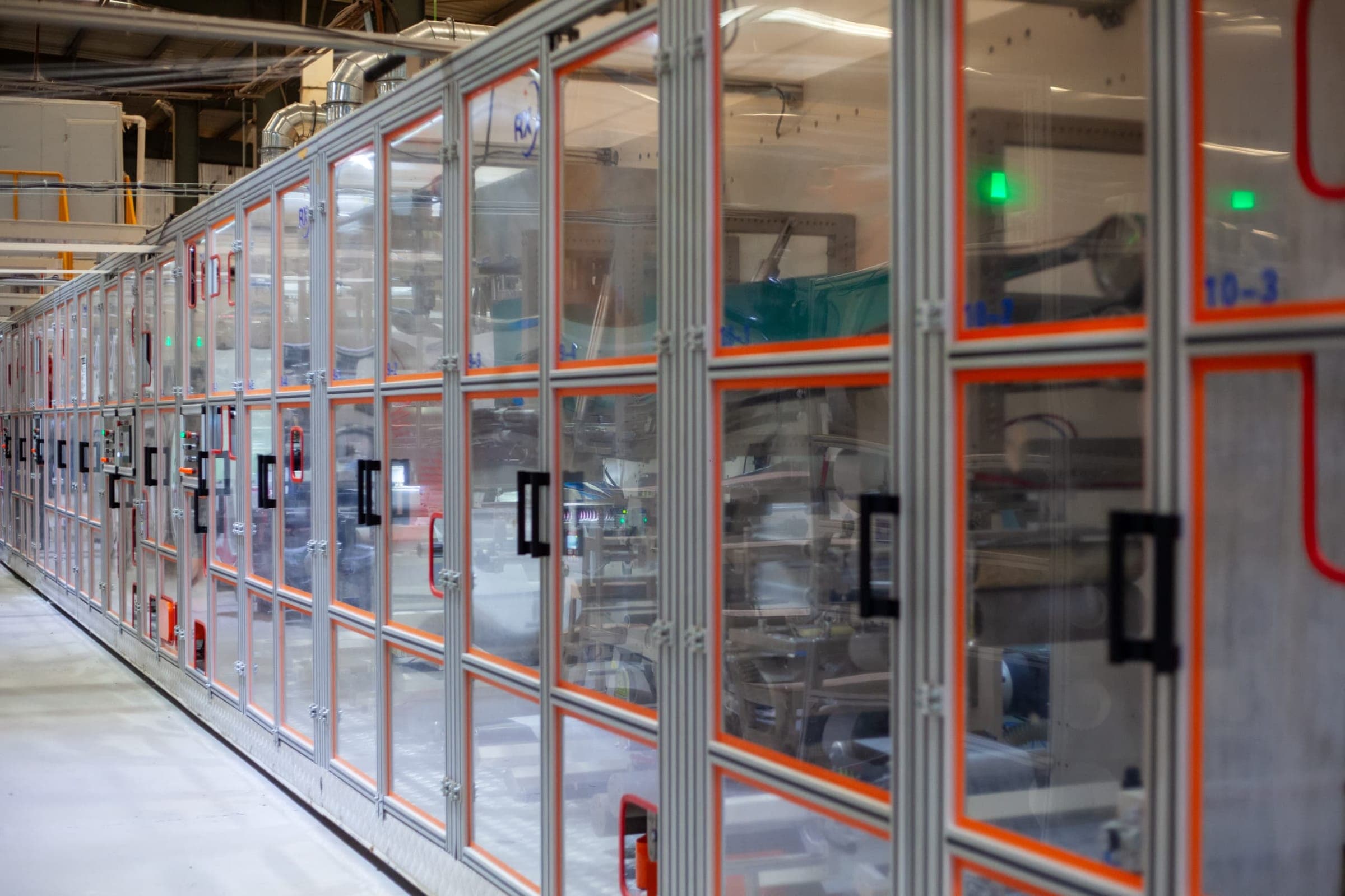 Our enclosed, guarded converting line